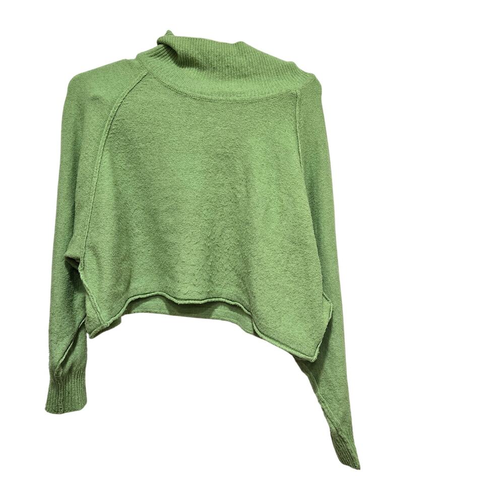 Urban Outfitters Green Cropped Turtleneck Sweater L Y2K